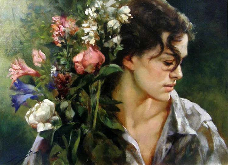 意大利Gianni Strino女性油画作品欣赏