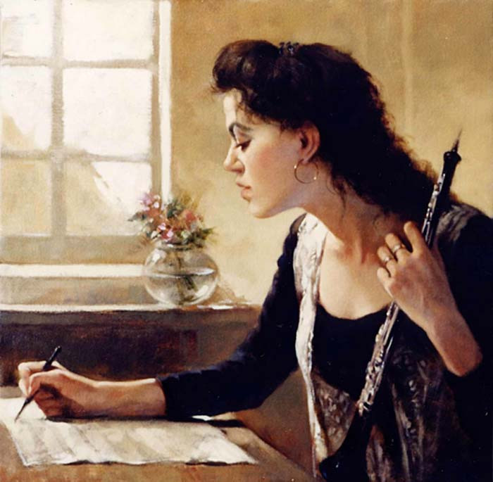意大利Gianni Strino女性油画作品欣赏