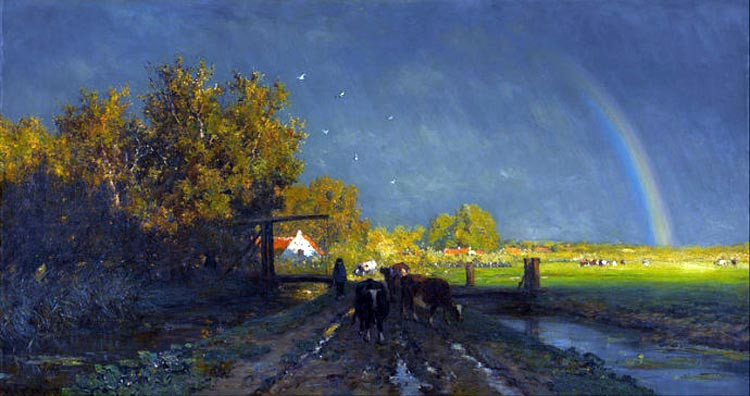 荷兰Willem Elisa Roelofs风景油画壁纸