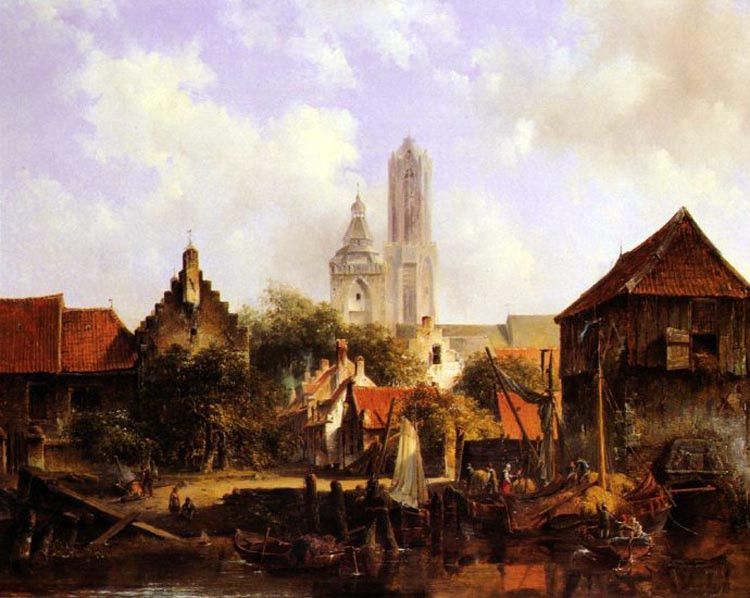 荷兰Willem Elisa Roelofs风景油画壁纸