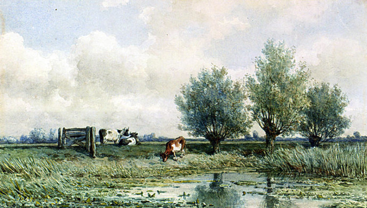 荷兰Willem Elisa Roelofs风景油画壁纸