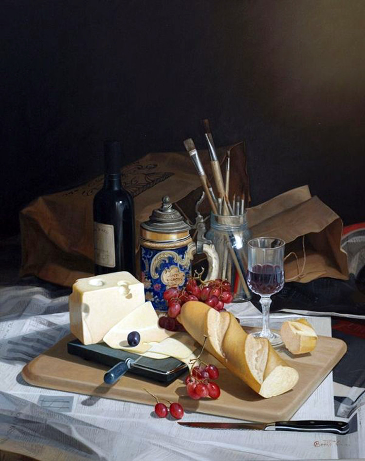 秘鲁Benito Cernaleon超写实油画作品欣赏