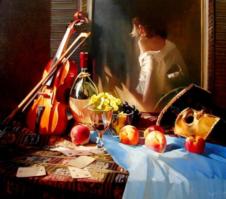 俄罗斯Alexey Chernigin人物油画作品欣赏