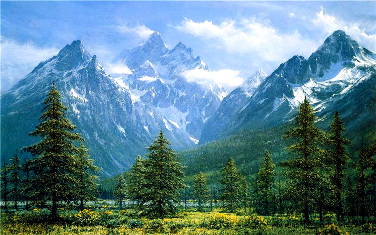 英国Peter Ellenshaw风景油画作品欣赏