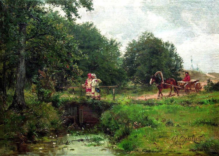 俄罗斯Орловский Владимир Донатович风景油画作品欣赏