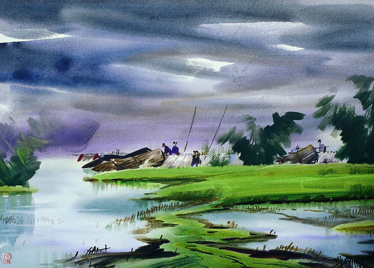 曹剑新风景油画作品欣赏