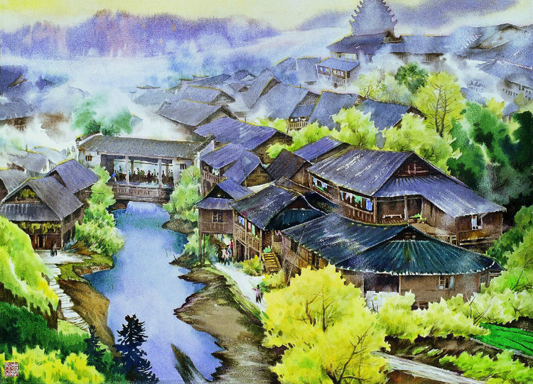 曹剑新风景油画作品欣赏