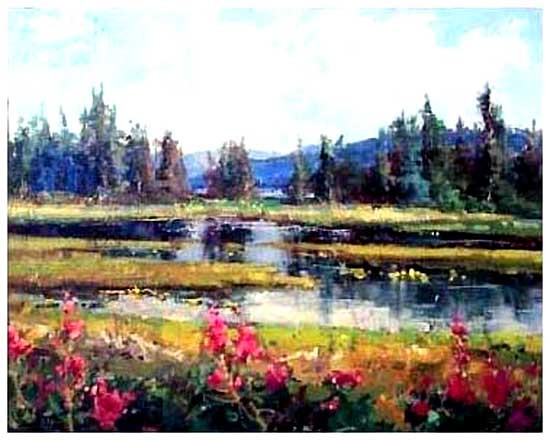 美国Kathryn Stats风景油画作品欣赏