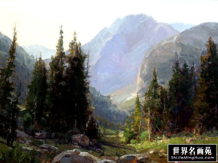 美国Kathryn Stats风景油画作品欣赏