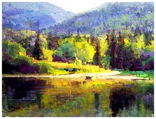 美国Kathryn Stats风景油画作品欣赏