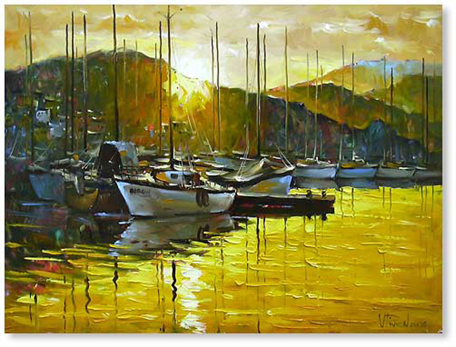 俄罗斯Piven Vladimir风景油画作品欣赏