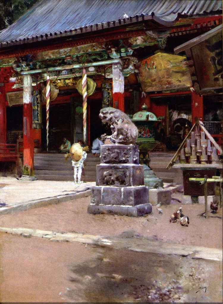 美国Blum Robert Frederick风景油画作品欣赏