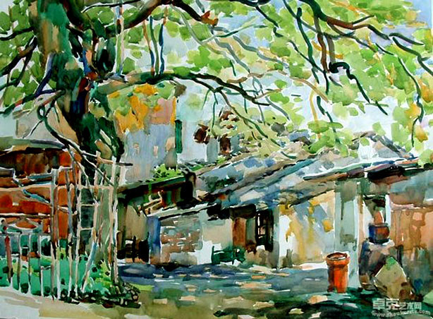 马百齐水彩画