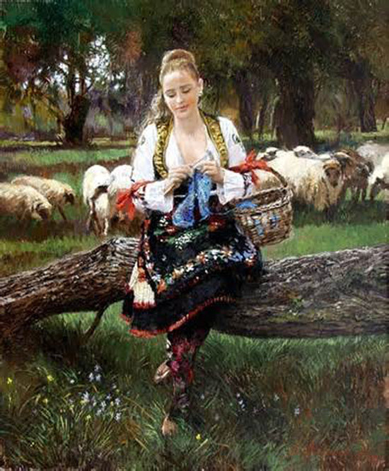 南斯拉夫Nenad Mirkovich人物油画作品欣赏