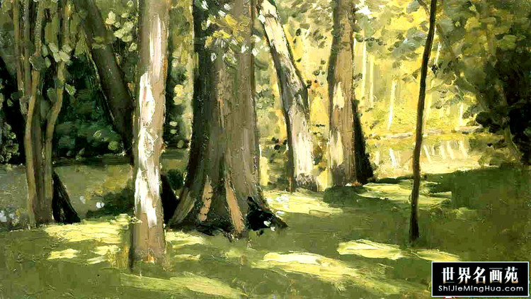 法国居斯塔夫·卡耶博特（Gustave Caillebotte）风景油画作品欣赏