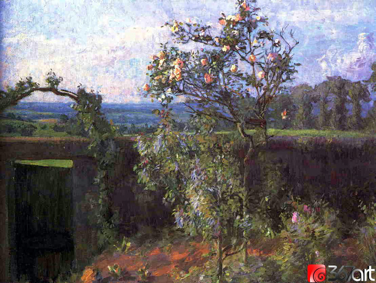 法国居斯塔夫·卡耶博特（Gustave Caillebotte）风景油画作品欣赏