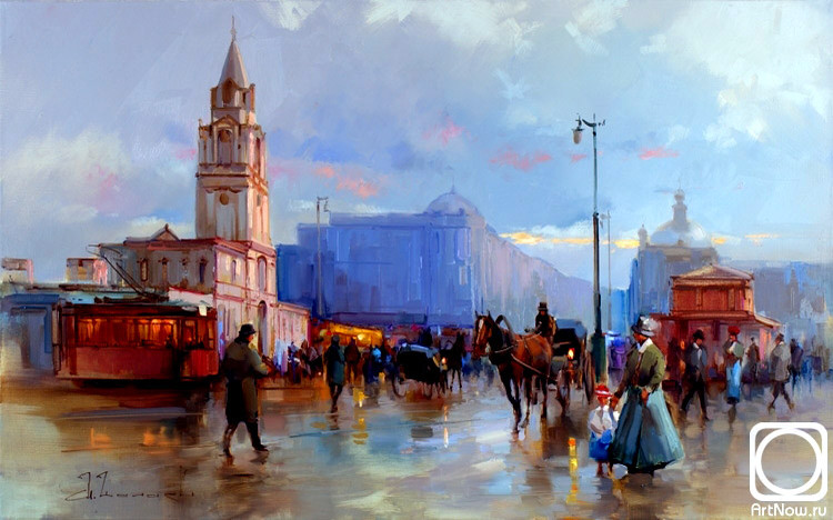 俄罗斯Shalaev Alexey城市风景油画作品欣赏