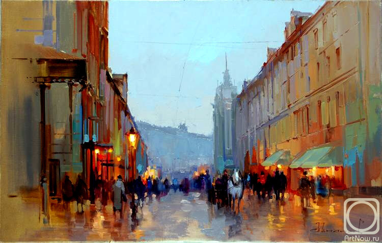 俄罗斯Shalaev Alexey城市风景油画作品欣赏