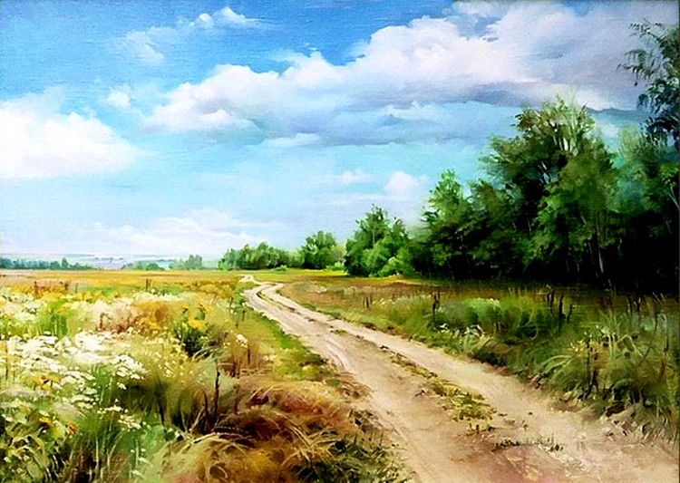 俄罗斯Roman Romanov风景油画作品欣赏