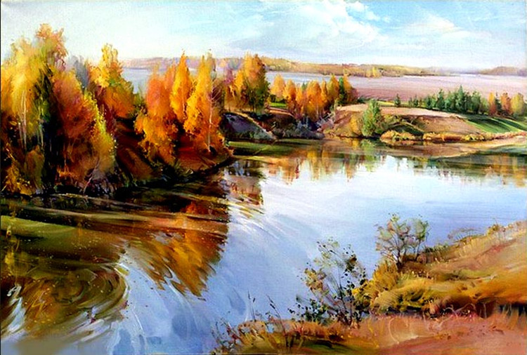 俄罗斯Roman Romanov风景油画作品欣赏