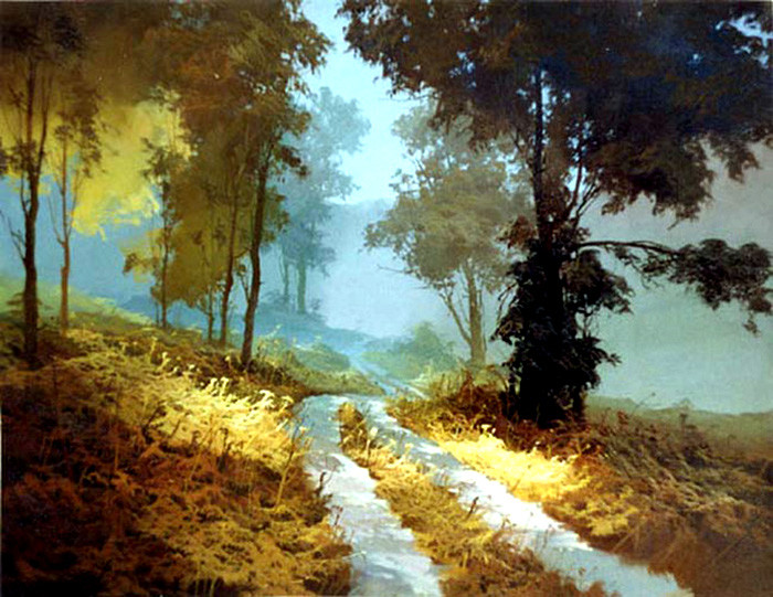 俄罗斯Виктор Быков风景油画作品欣赏