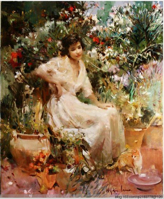 西班牙Nydia Lozano人物油画作品欣赏