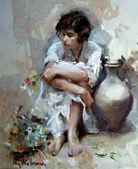 西班牙Nydia Lozano人物油画作品欣赏