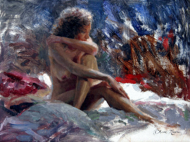 新西兰Anna Bain人物油画作品欣赏