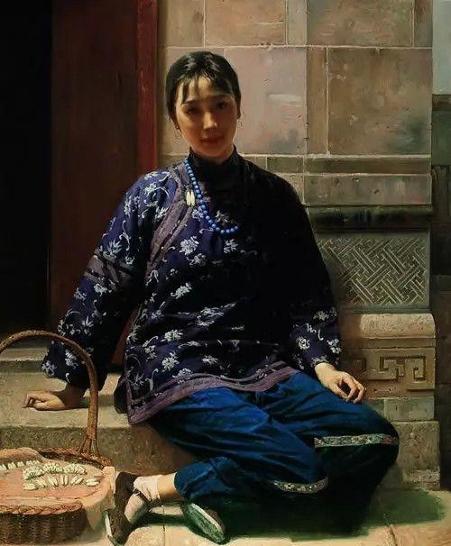 中国古典女性油画作品欣赏