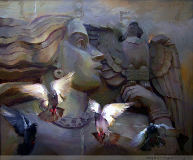 印度Pramod kurlekar人物油画作品欣赏