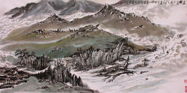 贺万里国画作品欣赏