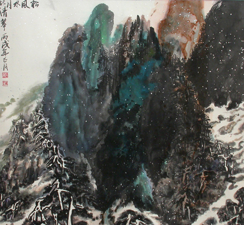 贺万里国画作品欣赏