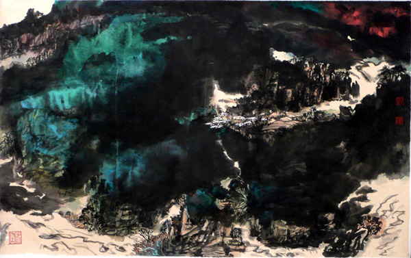 贺万里国画作品欣赏