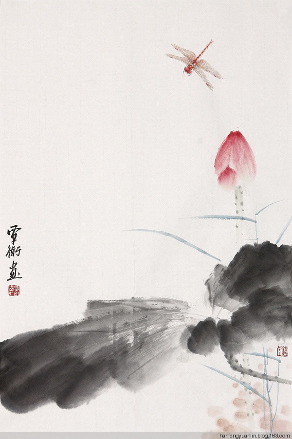 覃卫国国画花鸟作品