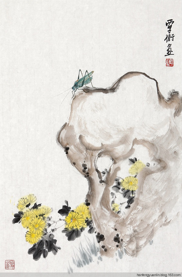 覃卫国国画花鸟作品