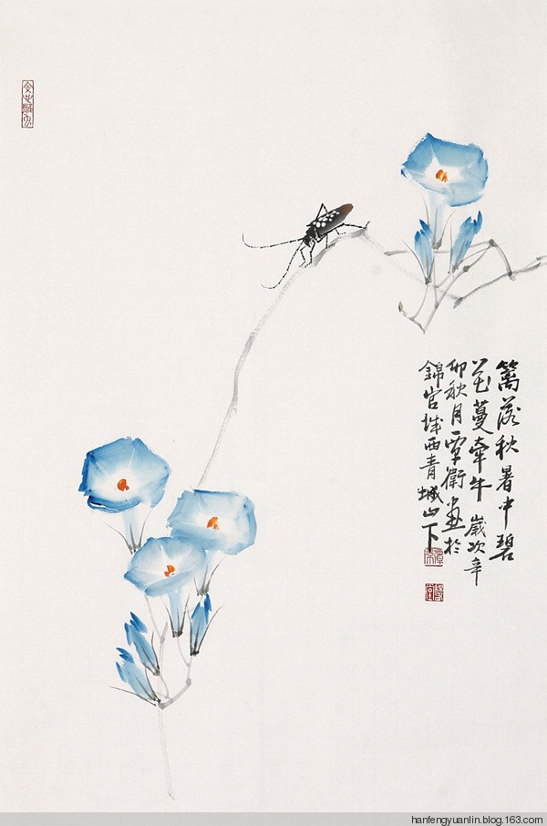 覃卫国国画花鸟作品