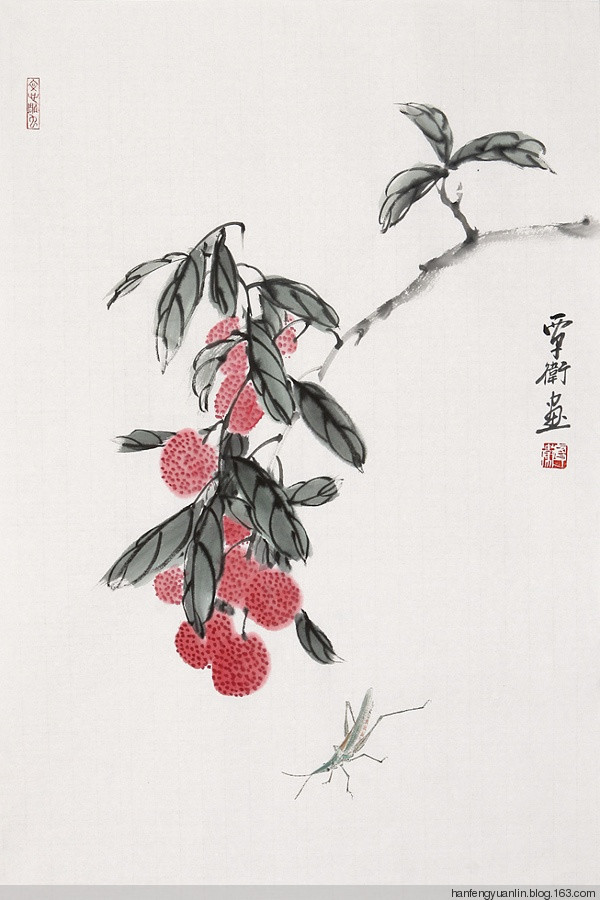 覃卫国国画花鸟作品