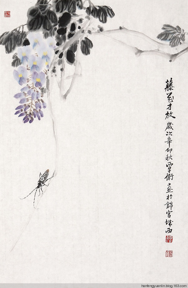 覃卫国国画花鸟作品