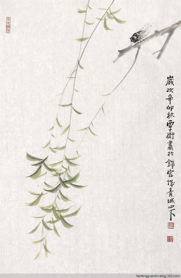覃卫国国画花鸟作品