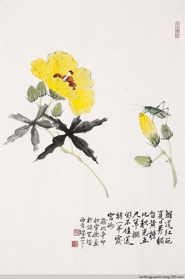 覃卫国国画花鸟作品