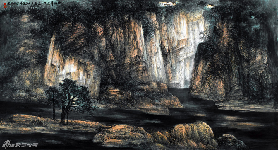 王焕波国画山水作品