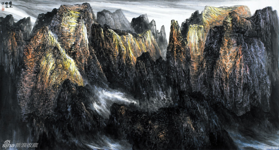 王焕波国画山水作品
