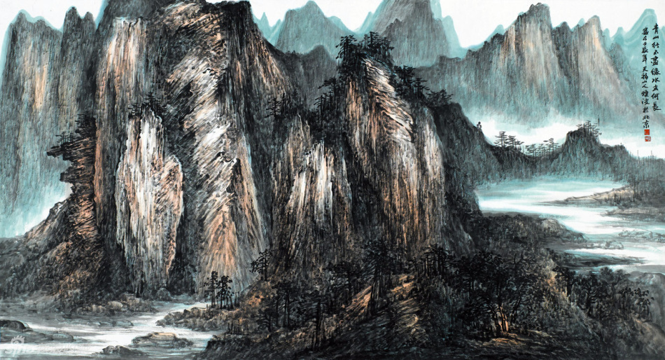 王焕波国画山水作品