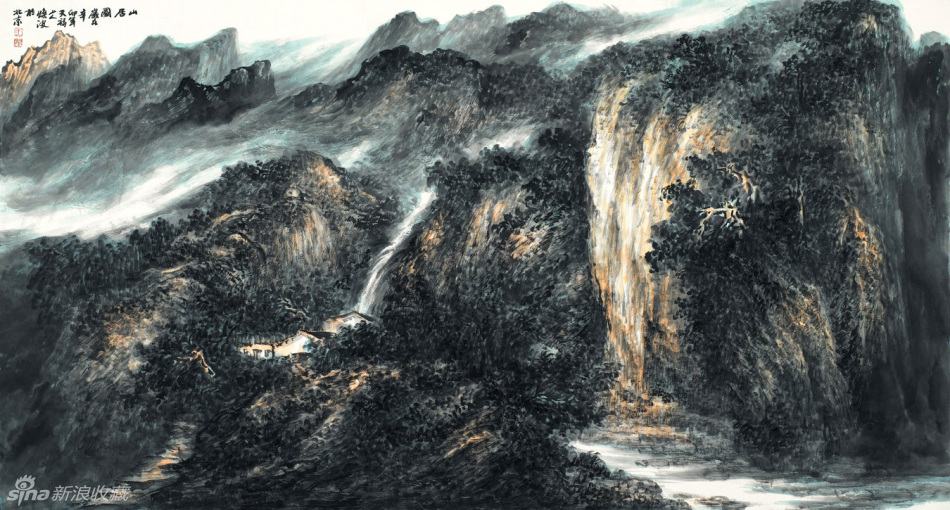 王焕波国画山水作品