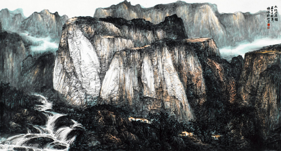 王焕波国画山水作品