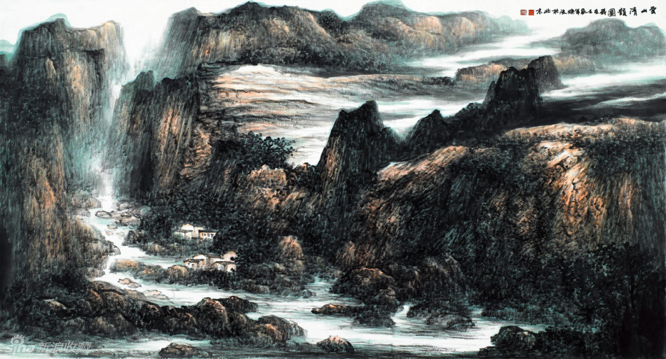 王焕波国画山水作品