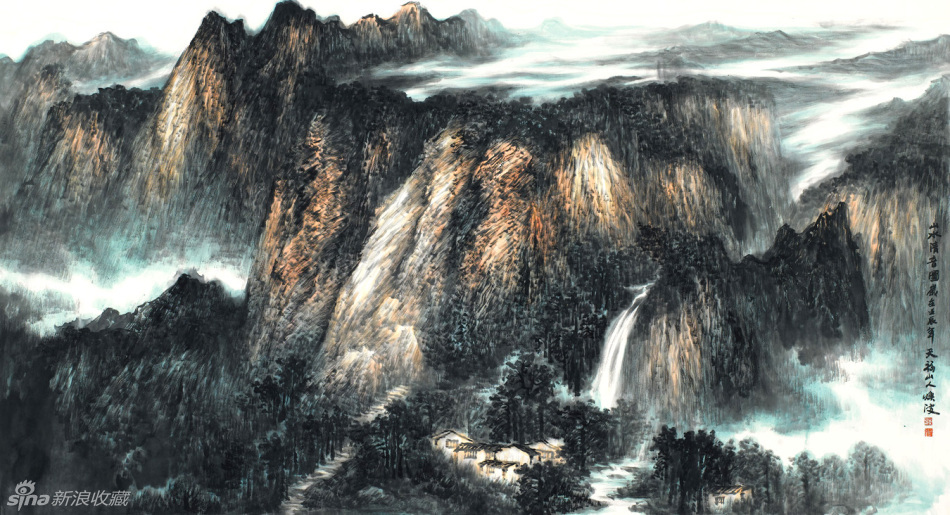 王焕波国画山水作品