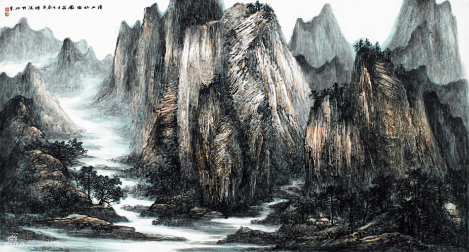 王焕波国画山水作品