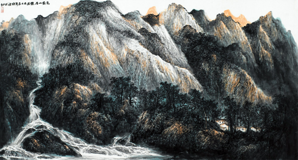 王焕波国画山水作品