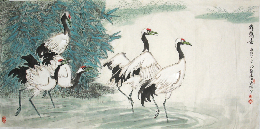 蔺高管国画花鸟作品